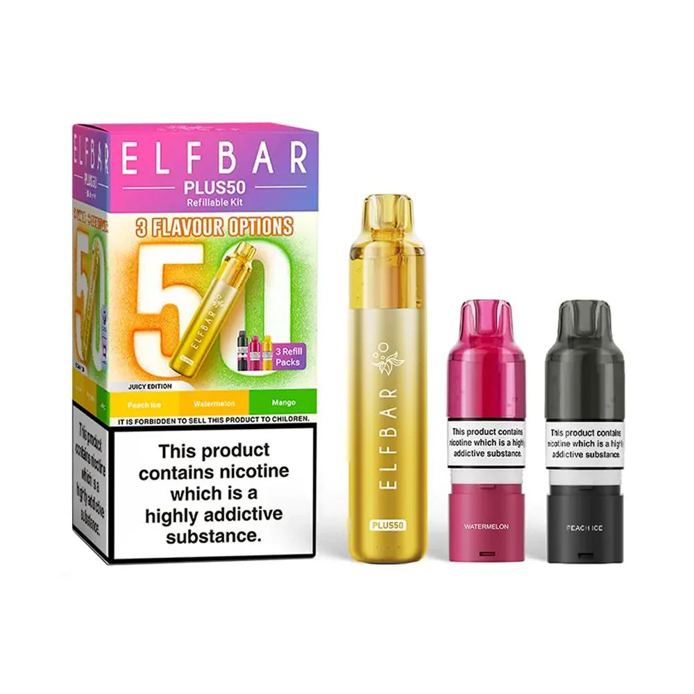 Elf Bar Plus 50 Refillable Pod Kit - Juicy Edition