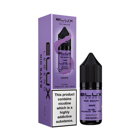 Grape Elux Legend 10ml Nic Salt E Liquid