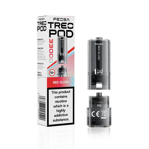 Feoba TREO 33K Prefilled Pods - Red Slush