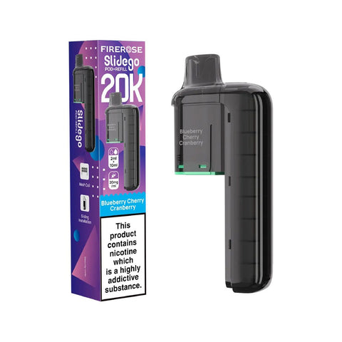 Firerose Slidego 20K Puffs Prefilled Pods - Blueberry Cherry Cranberry