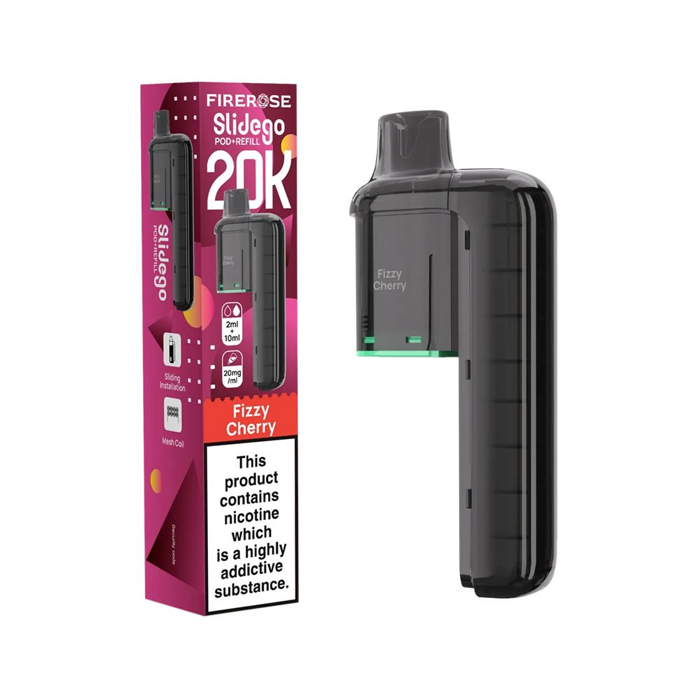 Firerose Slidego 20K Puffs Prefilled Pods - Fizzy Cherry