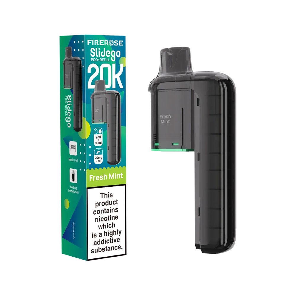 Firerose Slidego 20K Puffs Prefilled Pods - Fresh Mint