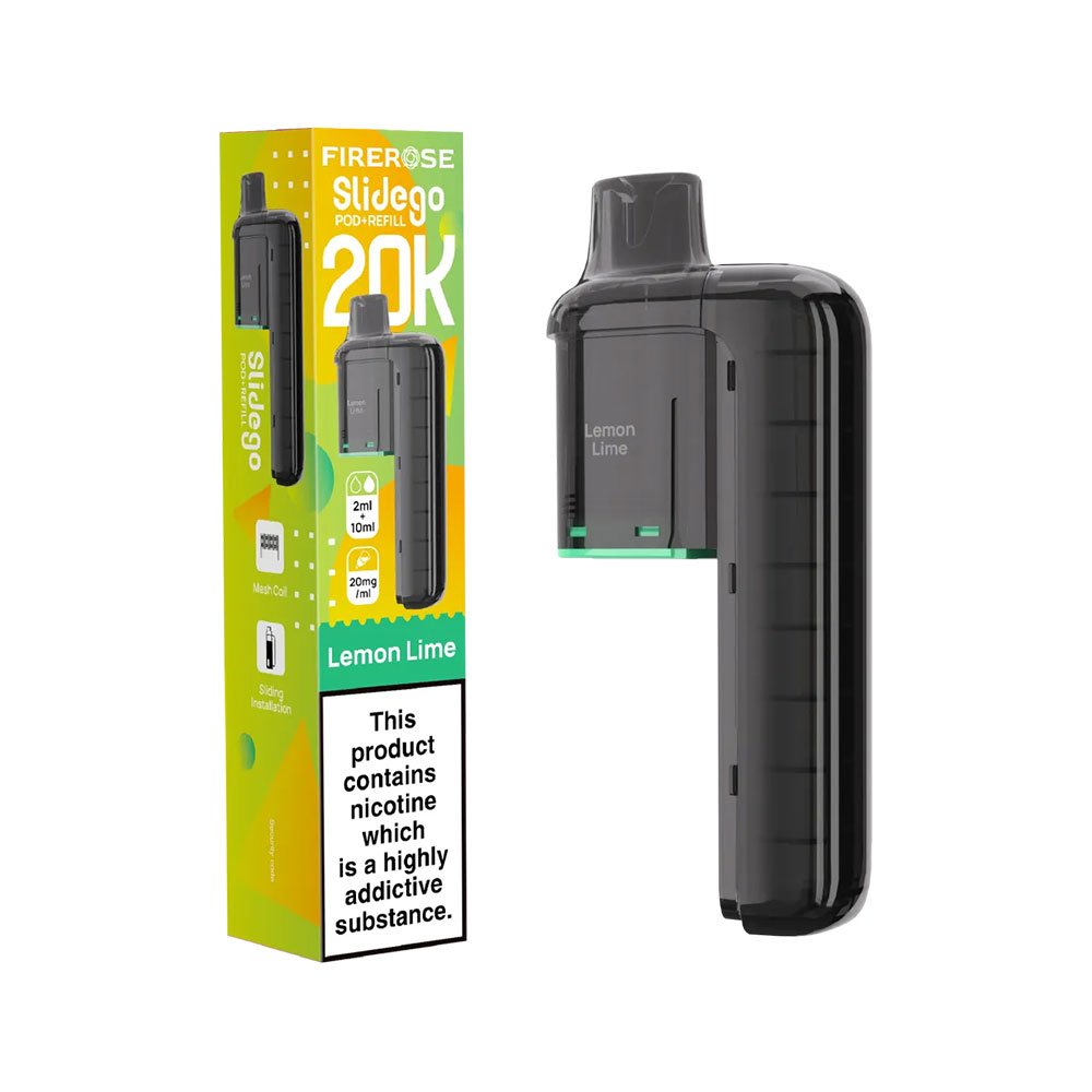Firerose Slidego 20K Puffs Prefilled Pods - Lemon Lime