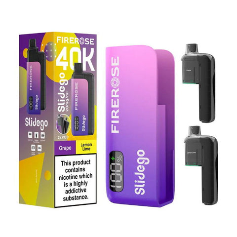 Firerose SlideGo 40k Puffs Prefilled Pod Kit - Grape / Lemon Lime