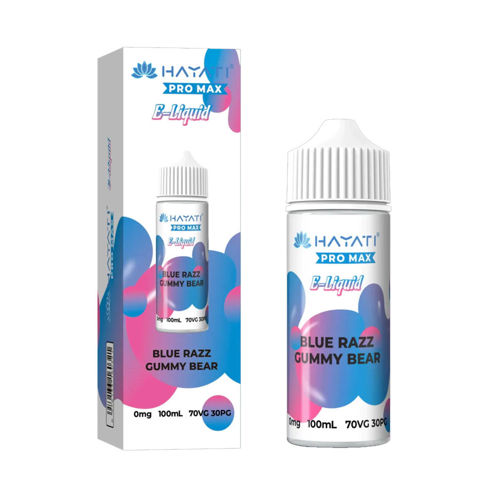 Blue Razz Gummy Bear Hayati Pro Max 100ml Shortfill Eliquid