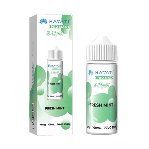 Fresh Mint Hayati Pro Max 100ml Shortfill Eliquid