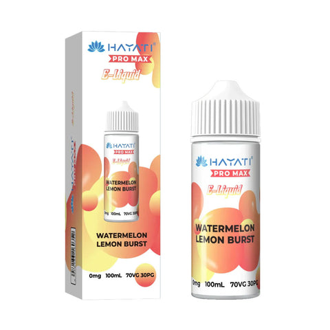 Watermelon Lemon Burst Hayati Pro Max 100ml Shortfill Eliquid