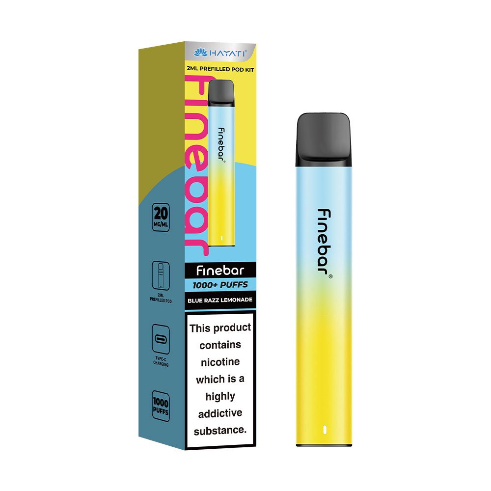 Hayati Finebar 1000 Puffs Prefilled Pod Kit - Blue Razz Lemonade