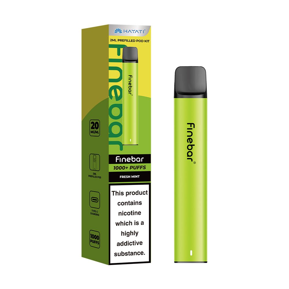Hayati Finebar 1000 Puffs Prefilled Pod Kit - Fresh Mint