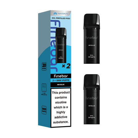 Hayati Finebar 1000 Puffs Prefilled Pods (Pack of 2) - Mr Blue