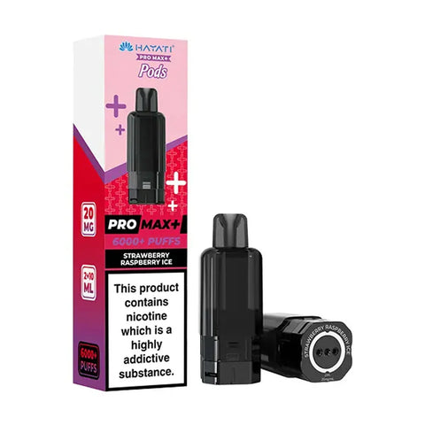 Hayati Pro Max Plus 6K Prefilled Pods - Strawberry Raspberry Ice