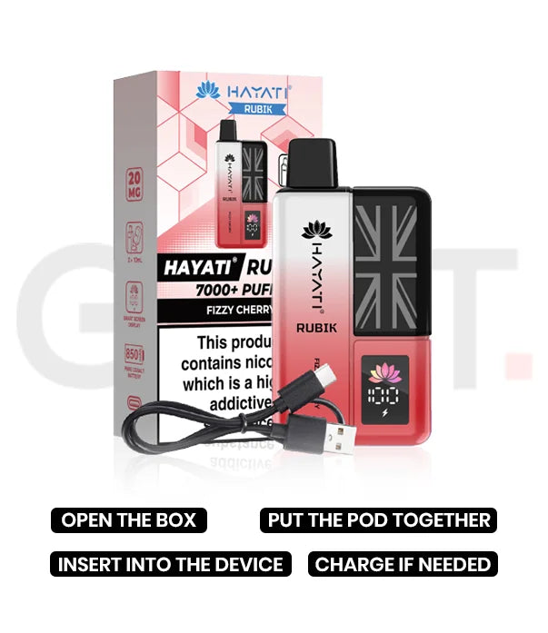 Hayati Rubik 7000 Prefilled Vape Kit 2