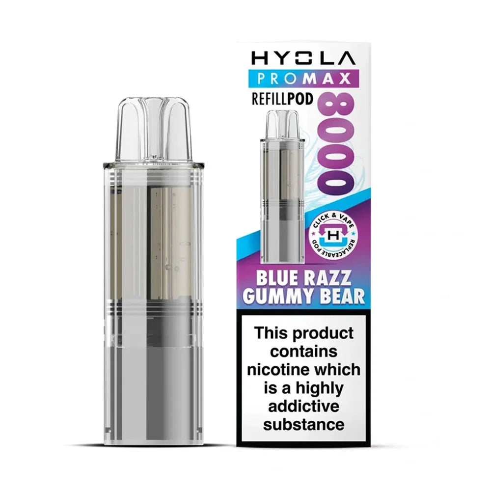 Hyola Pro Max 8K Prefilled Pods - Blue Razz Gummy Bear