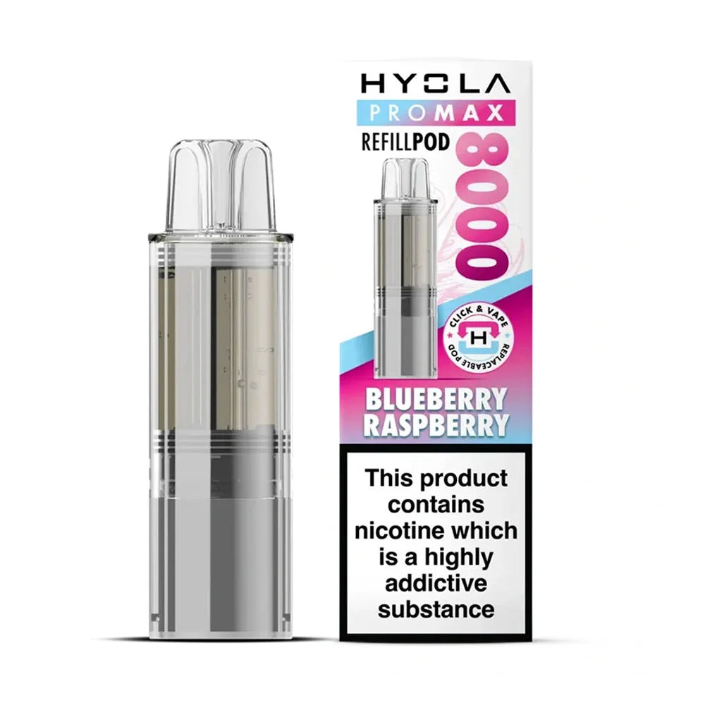 Hyola Pro Max 8K Prefilled Pods -Blueberry Raspberry