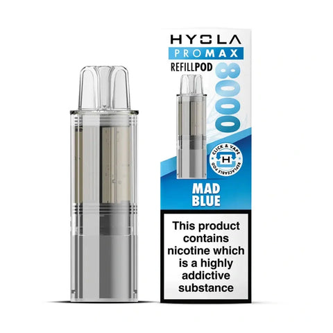 Hyola Pro Max 8K Prefilled Pods - Mad Blue