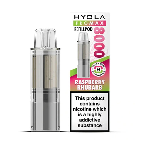 Hyola Pro Max 8K Prefilled Pods - Raspberry Rhubarb