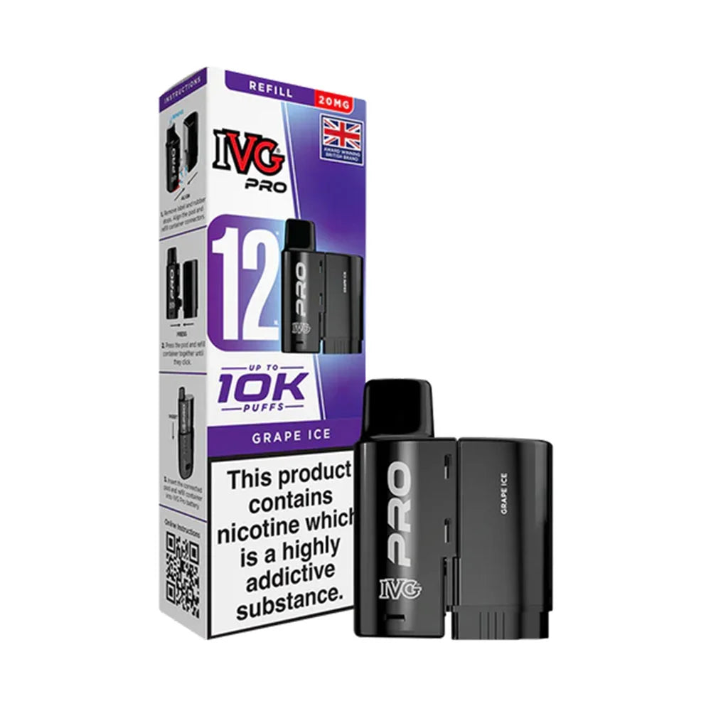 IVG Pro 12 Prefilled Pods - Grape Ice