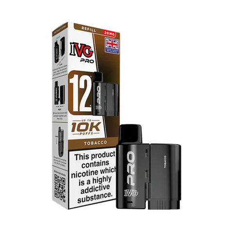 IVG Pro 12 Prefilled Pods - Tobacco