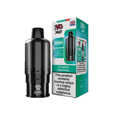 IVG XL 35K Prefilled Pods - Classic Menthol