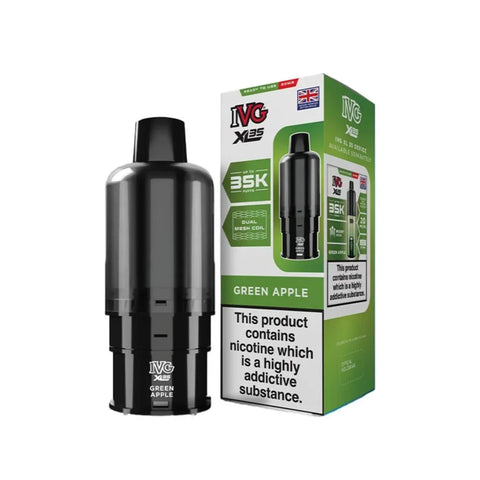 IVG XL 35K Prefilled Pods - Green Apple