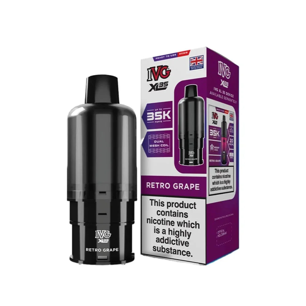 IVG XL 35K Prefilled Pods - Retro Grape