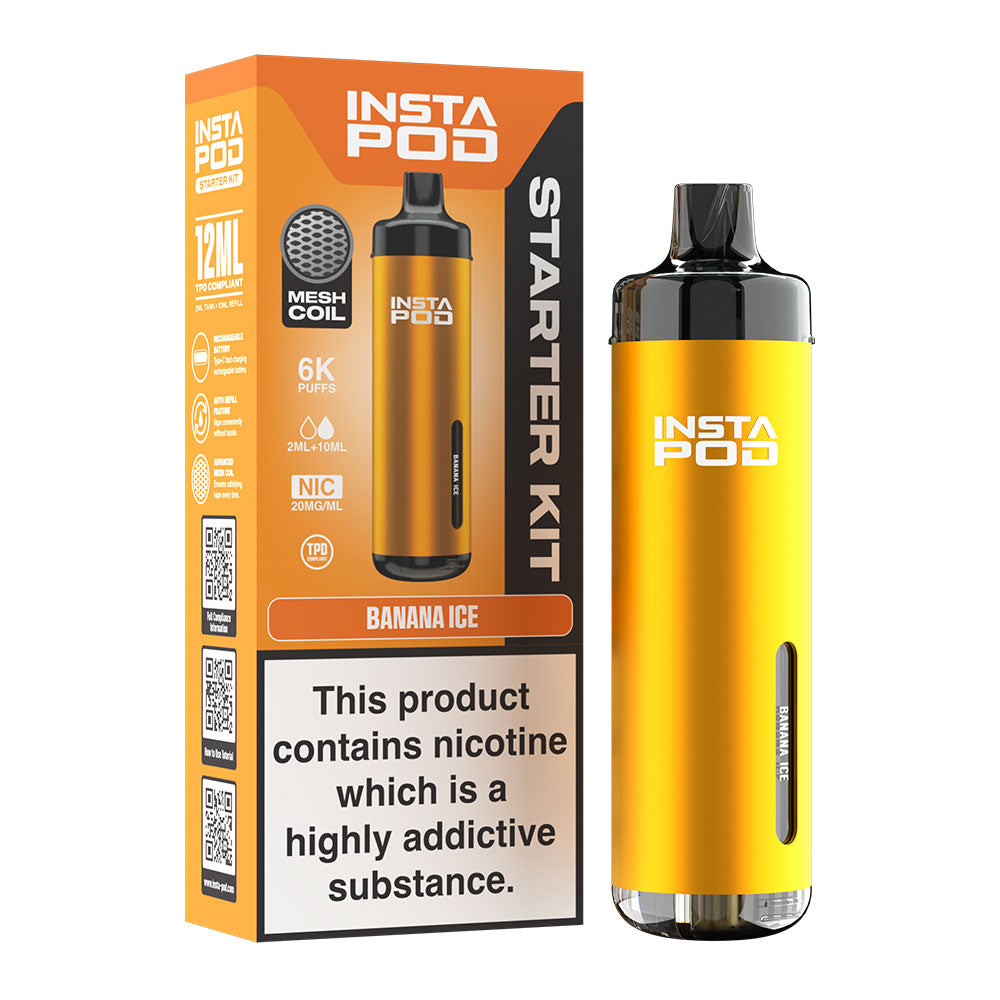 instapods 6k vape kit Banana Ice