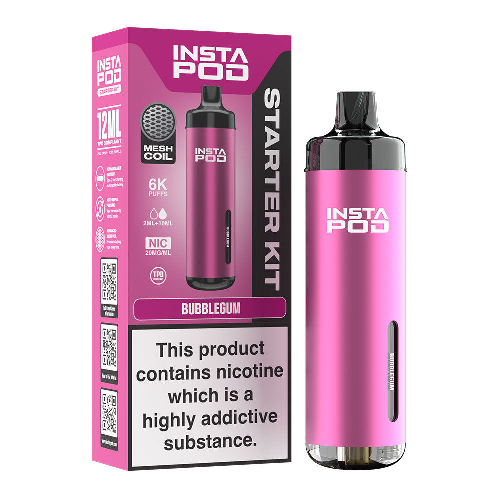 Bubblegum instapods 6k prefilled Vape kit 