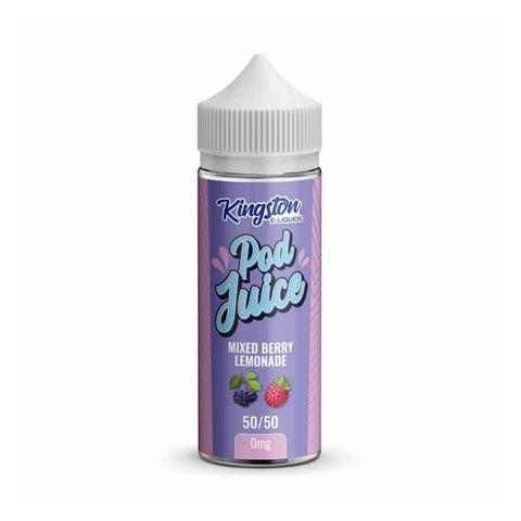 Kingston Pod Juice 50/50 100ml Shortfill Eliquid - Mixed Berry Lemonade