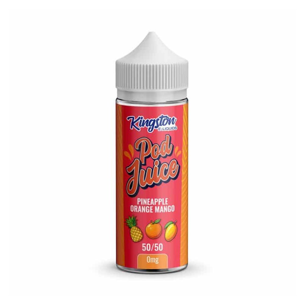 Kingston Pod Juice 50/50 100ml Shortfill Eliquid - Pineapple Orange Mango