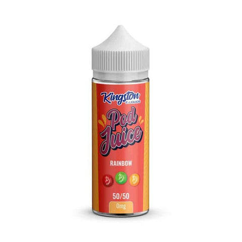 Kingston Pod Juice 50/50 100ml Shortfill Eliquid - Rainbow