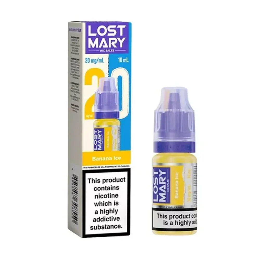 Lost Mary 10ml Nic Salt E Liquid - Banana Ice