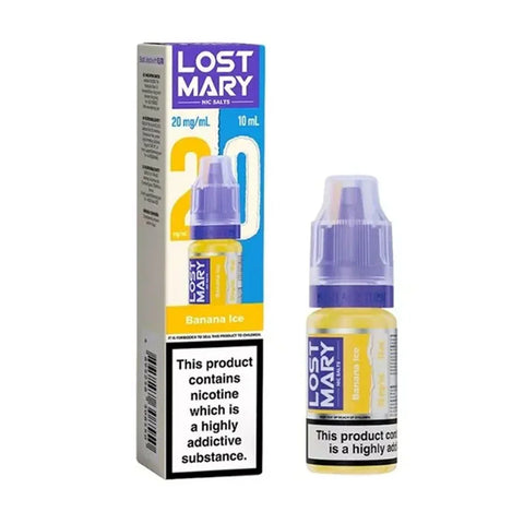 Lost Mary 10ml Nic Salt E Liquid - Banana Ice