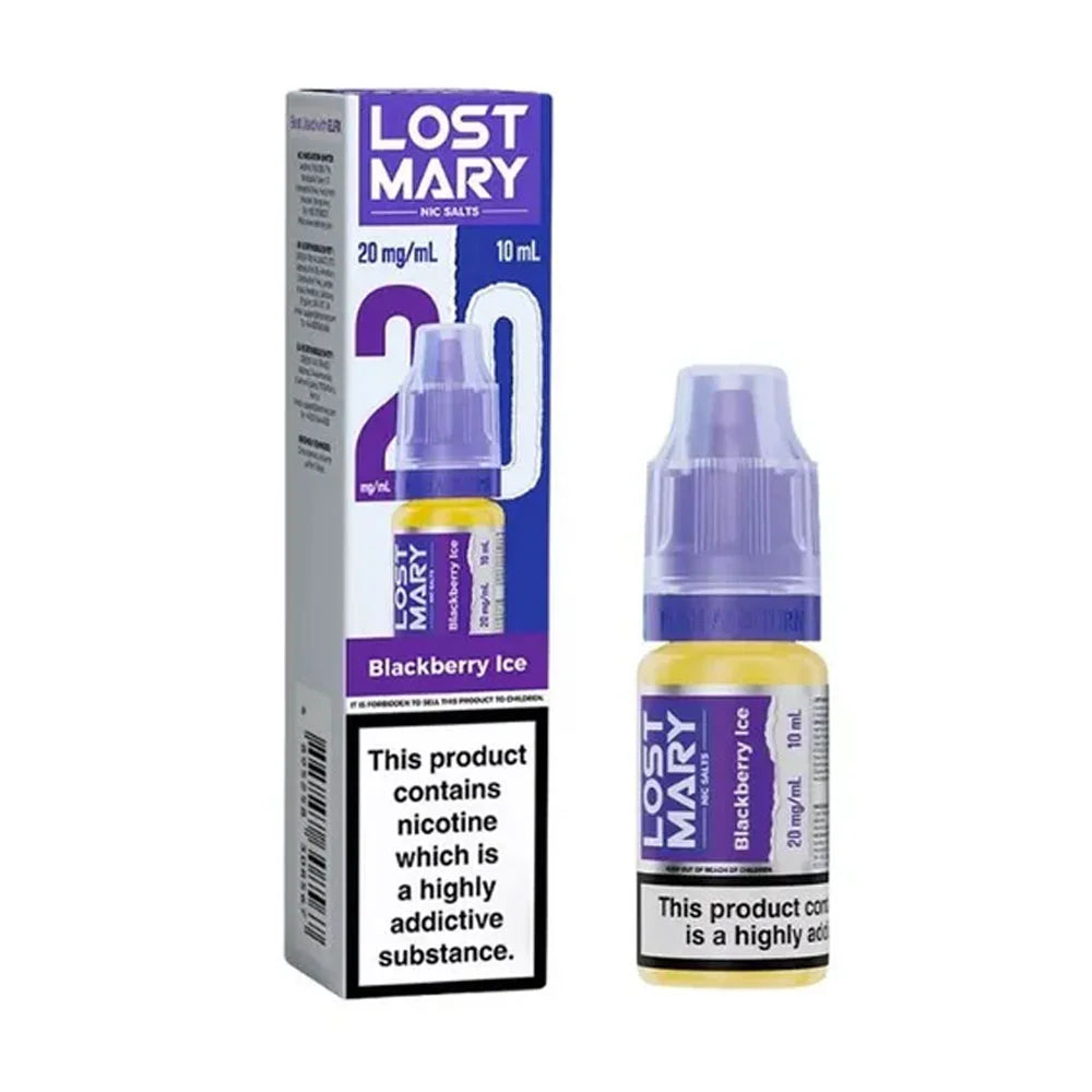 Lost Mary 10ml Nic Salt E Liquid - Blackberry Ice