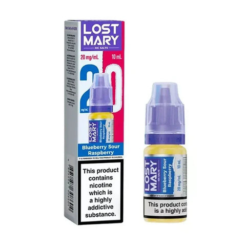 Lost Mary 10ml Nic Salt E Liquid - Blueberry Sour Raspberry