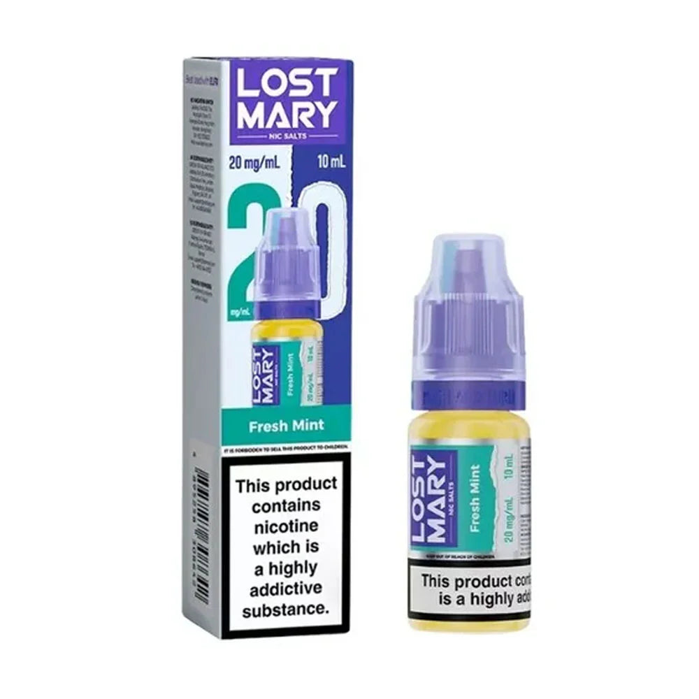 Lost Mary 10ml Nic Salt E Liquid - Fresh Mint