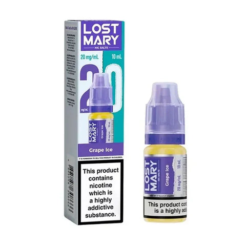 Lost Mary 10ml Nic Salt E Liquid - Grape Ice