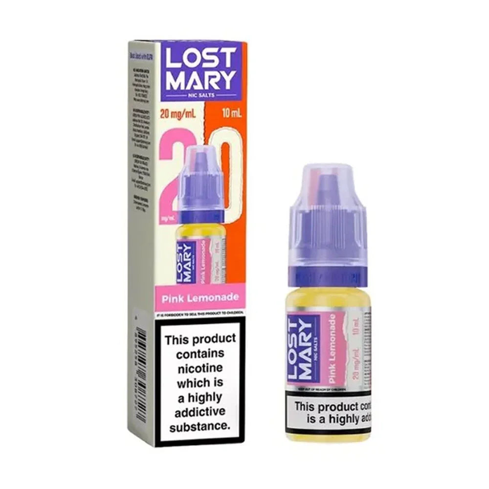 Lost Mary 10ml Nic Salt E Liquid - Pink Lemonade