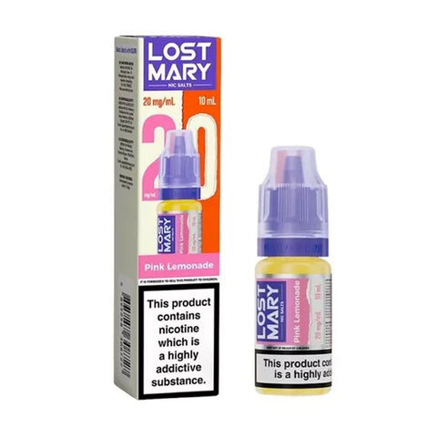 Lost Mary 10ml Nic Salt E Liquid - Pink Lemonade