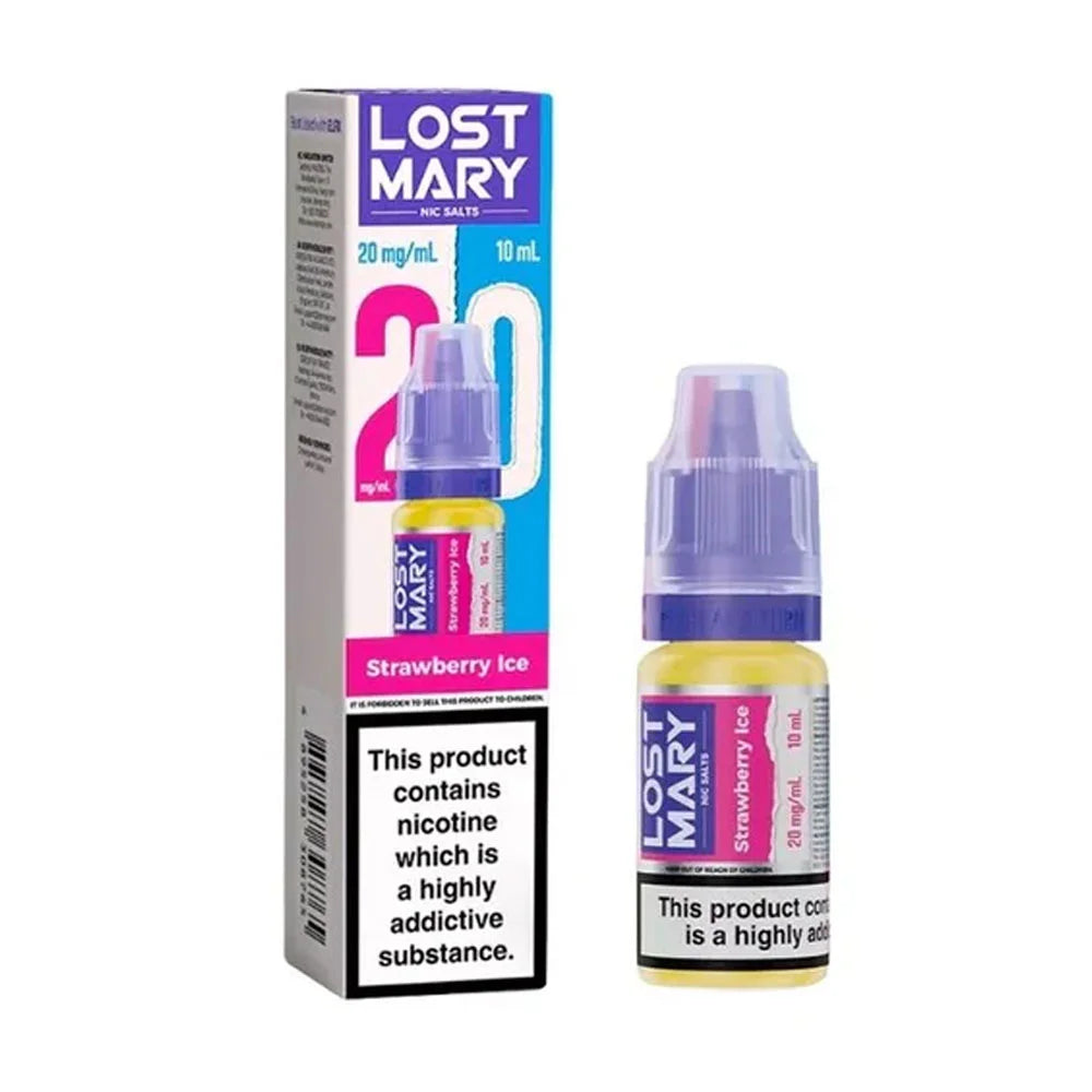 Lost Mary 10ml Nic Salt E Liquid - Strawberry Ice