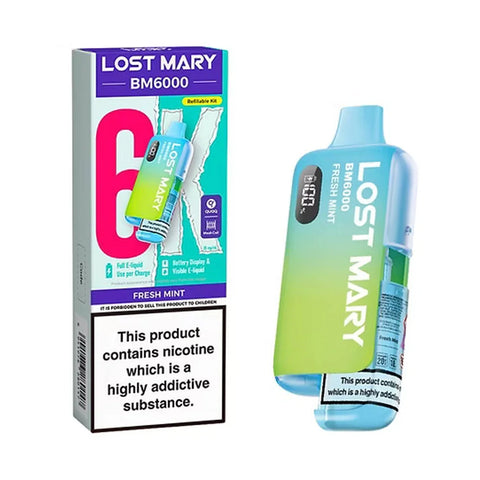 Lost Mary BM6000 Refillable Pod Kit - Fresh Mint