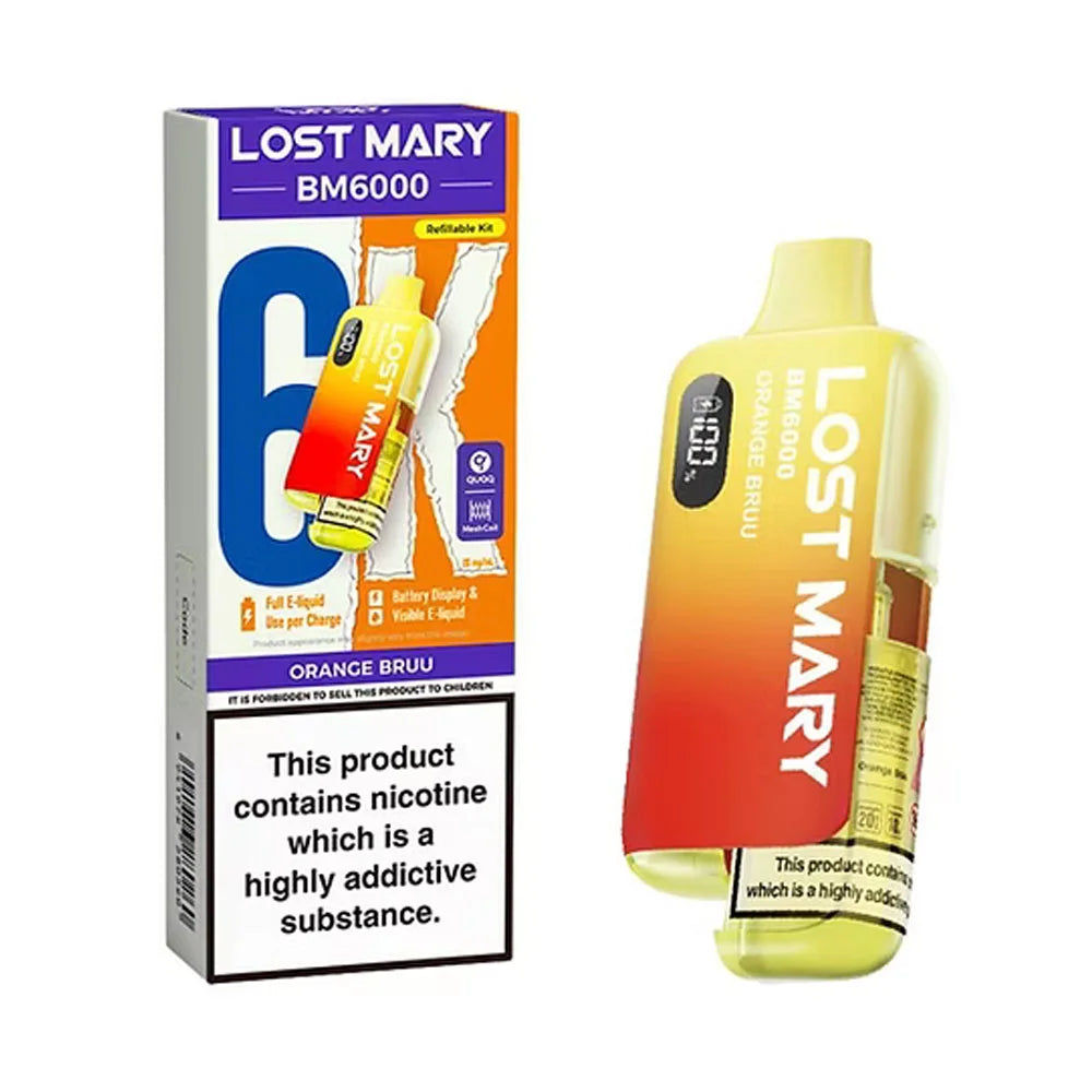 Lost Mary BM6000 Refillable Pod Kit - Orange Bruu