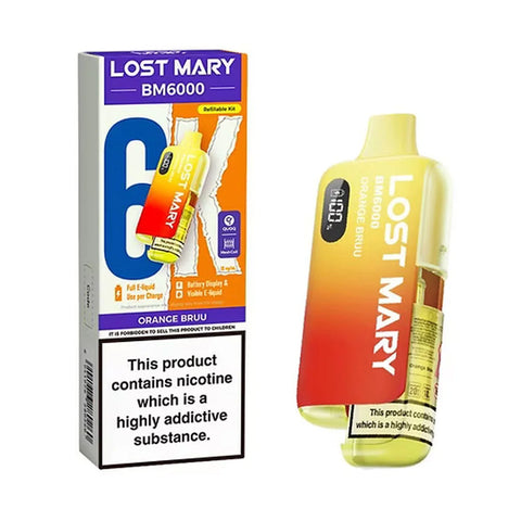 Lost Mary BM6000 Refillable Pod Kit - Orange Bruu