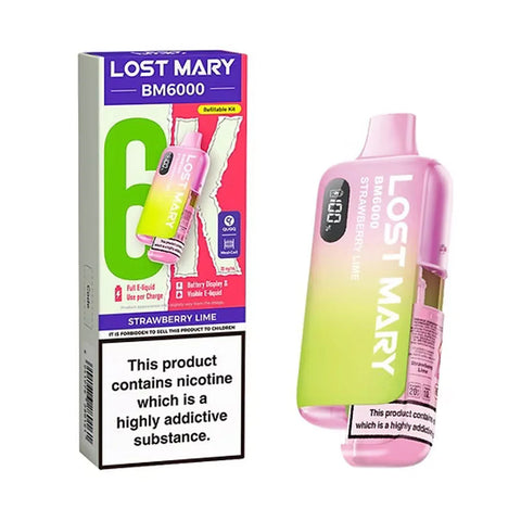 Lost Mary BM6000 Refillable Pod Kit - Strawberry Lime