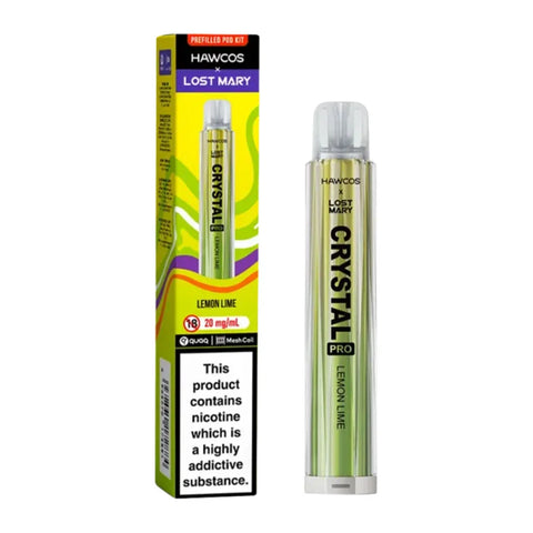 Lost Mary x Hawcos Crystal 600 Prefilled Pod Kit - Lemon Lime