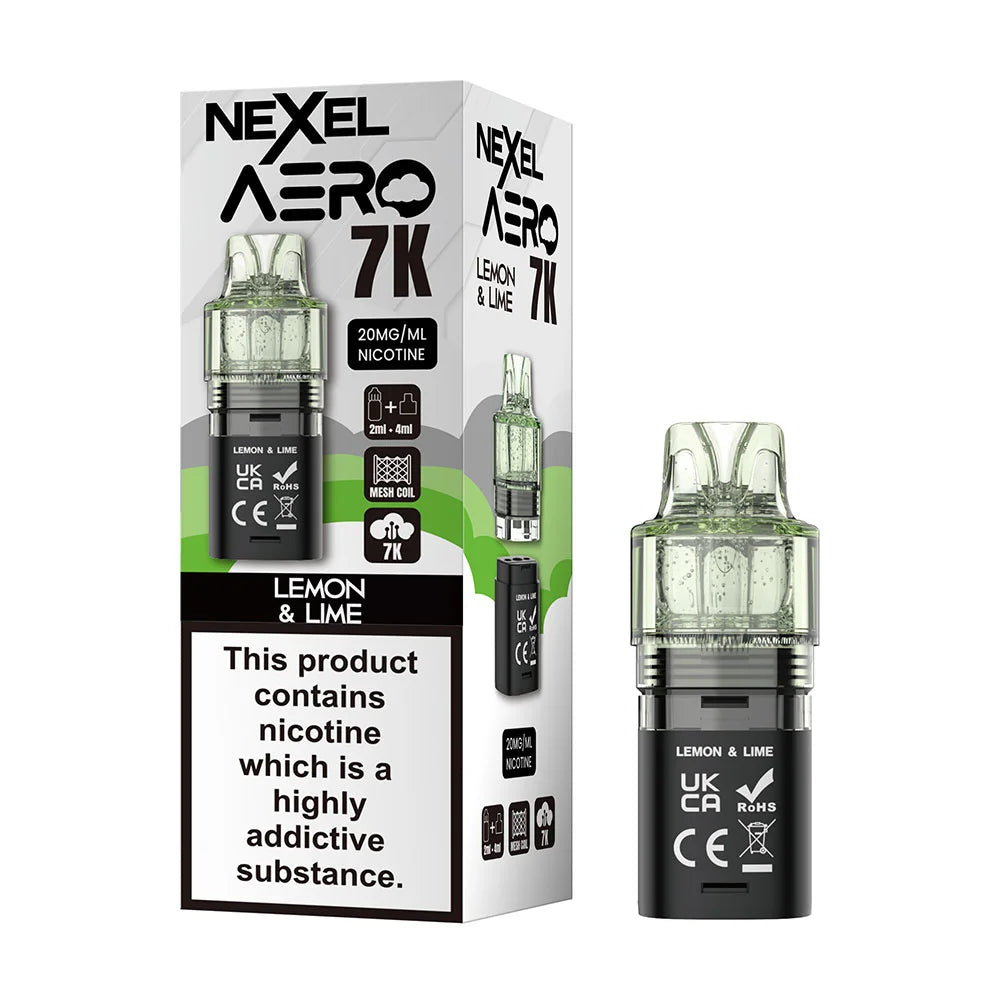 Nexel Aero 7K Prefilled Pod - Lemon & Lime
