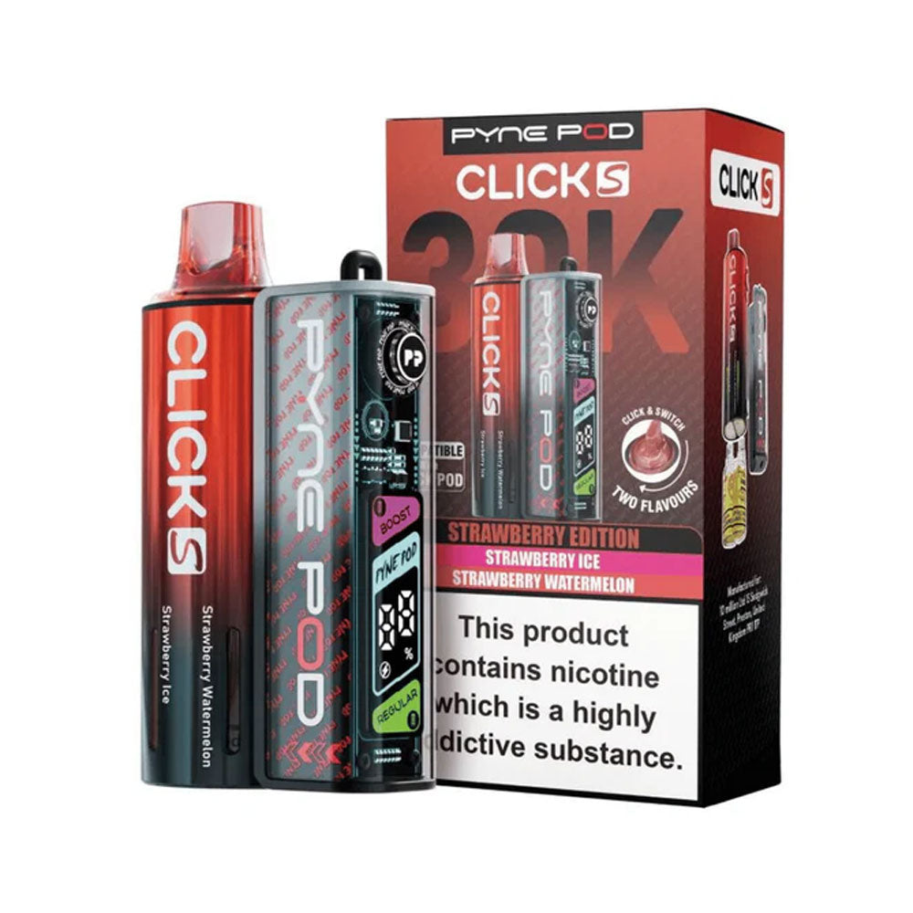 Pyne Pod Click S 30K Prefilled Pod Kit - Strawberry Edition