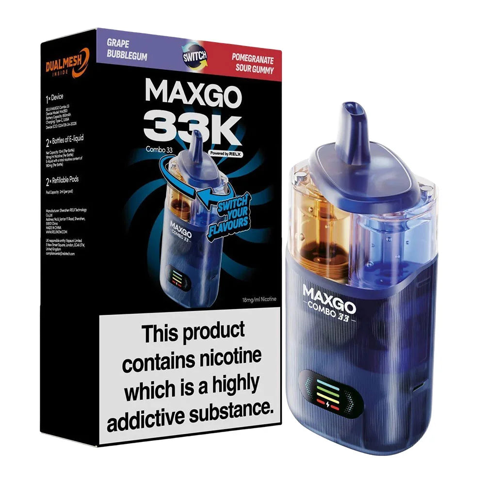 RELX Maxgo 33K Puffs Massive 40% OFF Vape Pods RELX Maxgo 33K Puffs Massive 40% OFF Vape Pods
