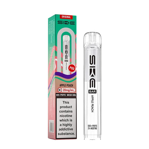 SKE Crystal Original 600 Prefilled Pods - Apple Peach