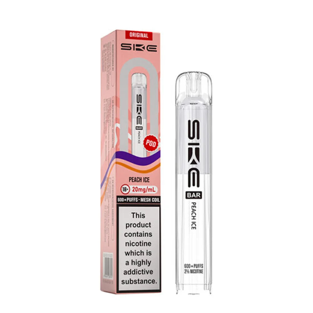 SKE Crystal Original 600 Prefilled Pods - Peach Ice