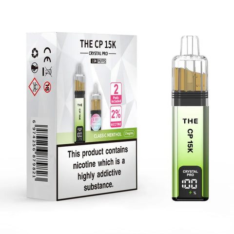 The Crystal Pro CP 15K Prefilled Pod Kit - Classic Menthol